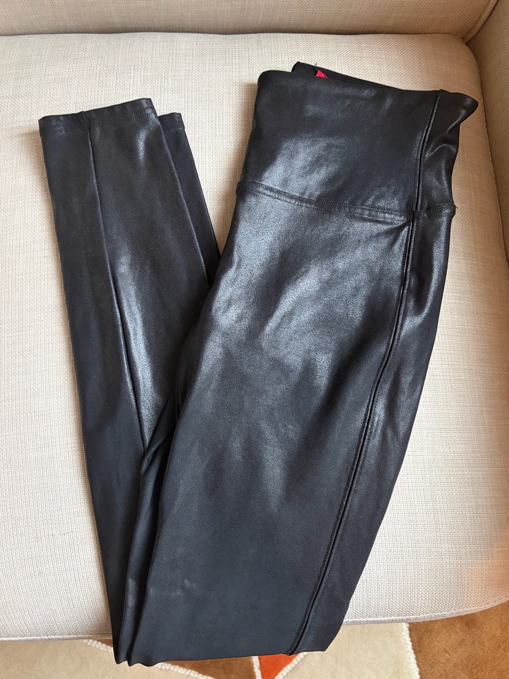 Spanx Faux Leather Leggings, Black (Medium)